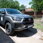 Békésszentandrási Tessedik Sámuel Vadásztársaság Magyar Falu Program támogatásával beszerzett új Toyota Hilux típusú terepjárója