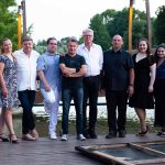 A Stop Band Emlékzenekar tagjai a 2022. augusztus 7-i koncertjük előtt a Szarvasi Vízi Színházban