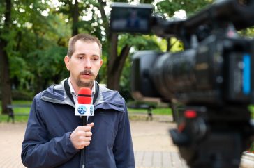 Samu Tamás Gergő a szerda reggel tartott sajtótájékoztatóján