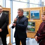 Gaál Roland, Korbely István és Terhesné Szekera Ilona a kiállítás megnyitóján