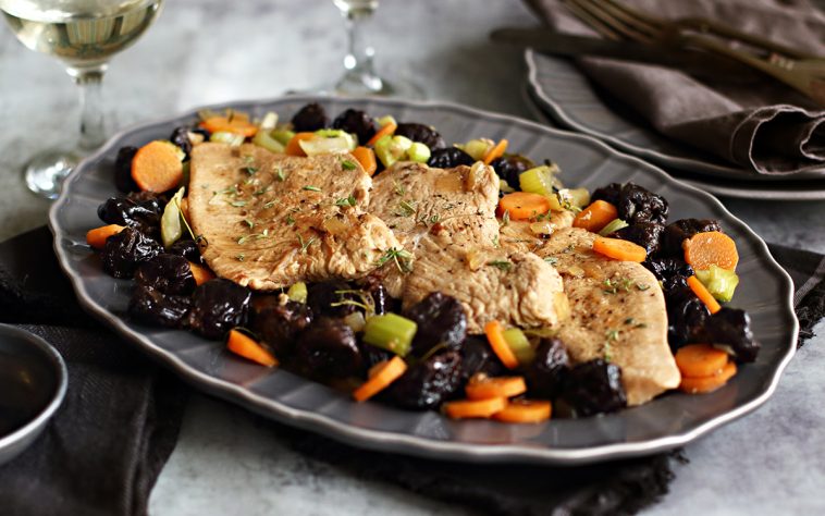 Aszalt szilvás pulykamellszeletek