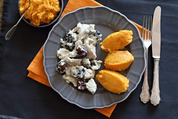 Gesztenyés-aszalt szilvás pulykamell