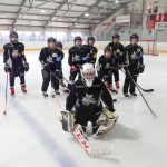 A Kiskőrösön jégre lépő U12-es szarvasi csapat