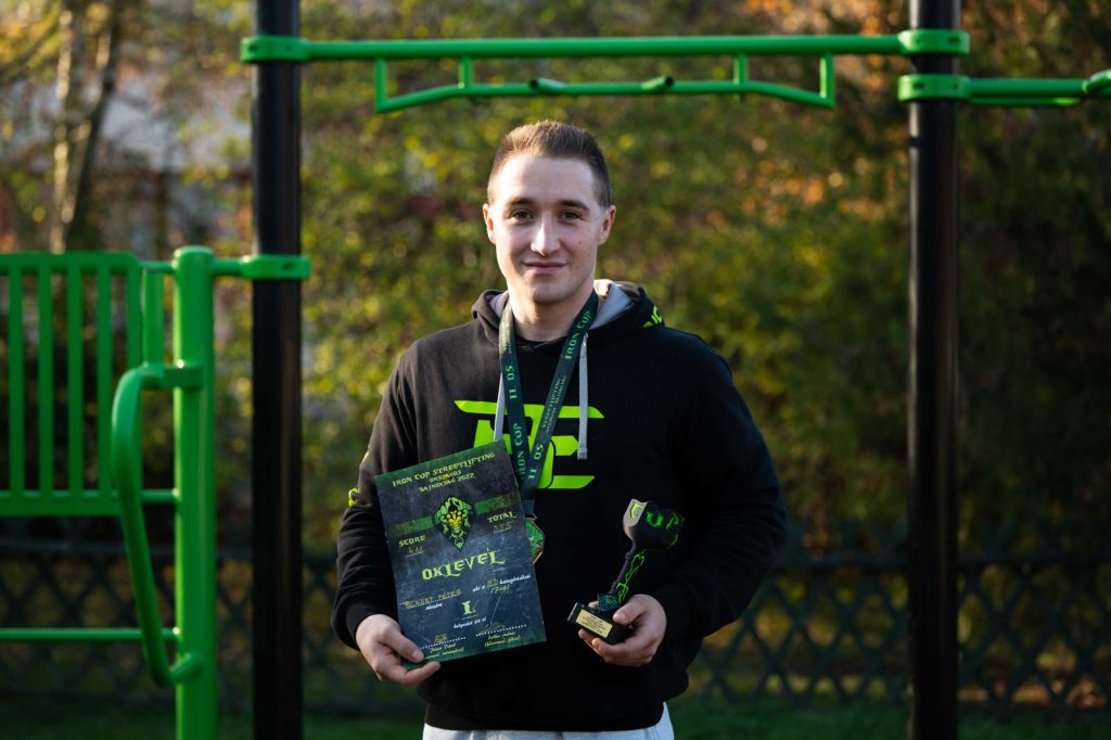 Eckert Péter megnyerte a streetliftingesek országos versenyét a 83-93 kilogrammosok között
