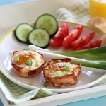 Pulykasonkában sült tojás