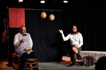 Juraj Haviar és Tomáš Pohorelec a felnőtteknek szóló előadáson