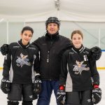 Kohut Pál edző és két tanítványa, Ardai Virág és Patay Sára