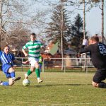 Balázs Milán lövését még fogta Tóth Krisztián, de az ívben kipattanó labdát a szentandrási támadó a tizenhatos vonaláról hátra ollózva rúgta a hálóba