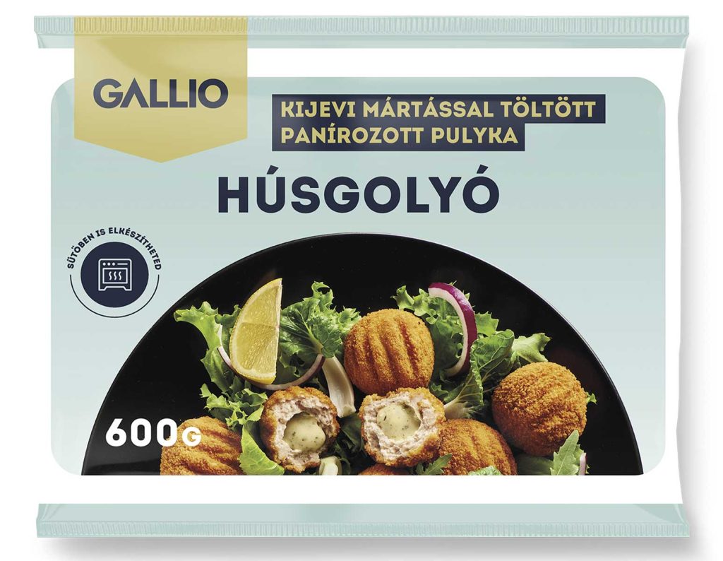A Gallicoop legújabb díjnyertes terméke a Gallio Kijevi húsgolyó
