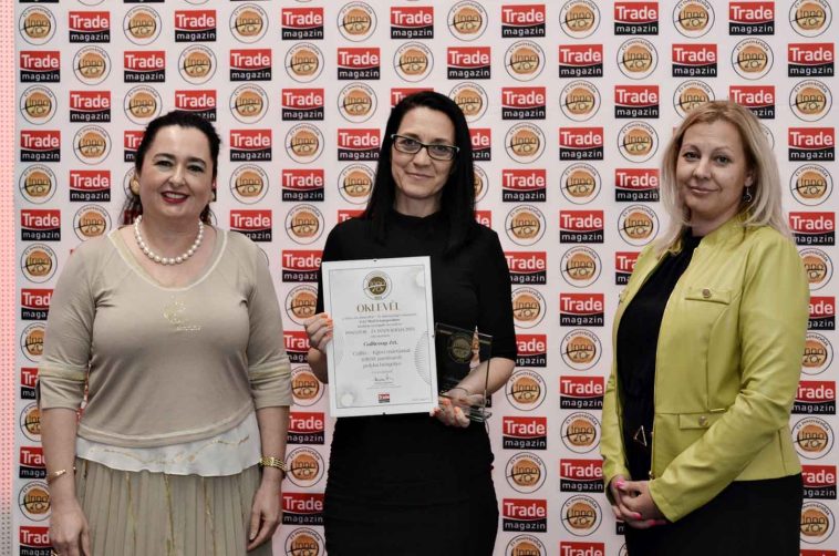 Nagy Erzsébet, a Gallicoop Zrt. marketingvezetője az „Inno d’Or – Év Innovációja” díj átadó ünnepségén.