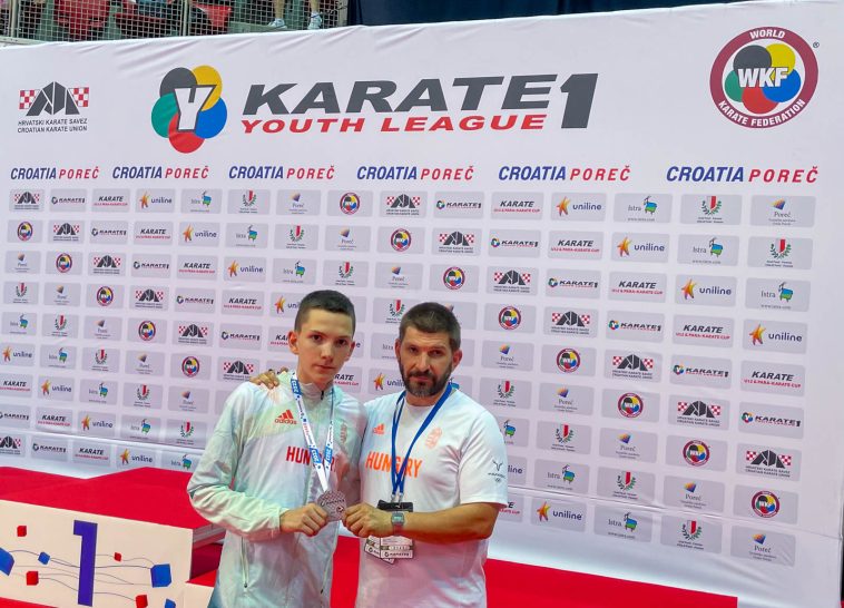 Ruzsinszki Balázs és Ruzsinszki György a poreci WKF Youth League-en 2023. július 2-án.