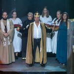 István, a király címszerepében Varga Miklós lépett a Szarvasi Vízi Színház deszkáira.