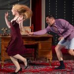 Tatár Bianka és Nagy Róbert a Körösparti huntzutságok című kabaré egyik jelenetében.