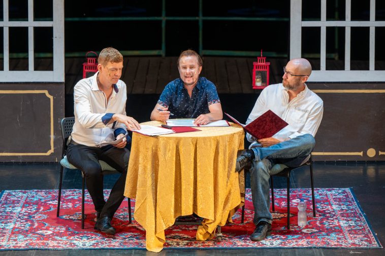 Boronyák Gergely, Ragány Misa és Timkó János a CMF2023 keretében Tersánszky Józsi Jenő életéből kivonatolt.