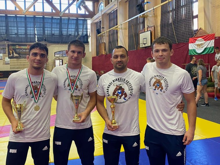 Tóth Patrik, Hajduch Nándor, Sükösd Attila és Szpin Mihály az Orosházán rendezett U23-as ob-t követően.