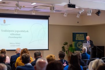 Mátyus Mihály, a Kulturális és Innovációs Minisztérium Szakképzési, Szabályozási és Intézményirányítási osztályvezetője.