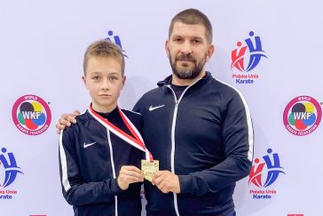 Bagi Ádám és edzője, Ruzsinszki György.