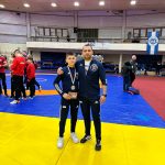 Bogyó Benedek és Sükösd Attila, a Szarvasi Birkózó Egyesület elnöke, edzője.