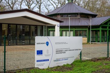 Az Erzsébet ligeti Pavilon 2023. december 21-én.