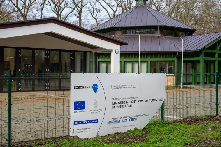 Az Erzsébet ligeti Pavilon 2023. december 21-én.