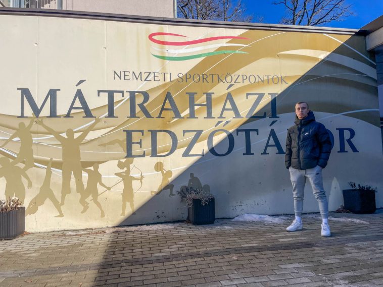 Nagy Máté a Nemzeti Sportközpontok Mátraházi Edzőtáborában készül a korosztályos válogatottal az Európa-bajnokságra.