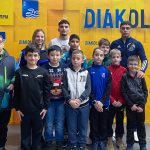 Benkások a Kozma István Magyar Birkózó Akadémián megrendezett grundbirkózó diákolimpiai döntőn.