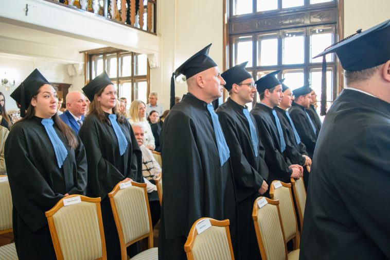 Diplomaosztó a Magyar Agrár és Élettudományi Egyetem Szent István Kampuszának Szarvasi Képzési Helyén február 16-án pénteken délelőtt.