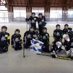 A Szarvasi Jégkorong Egyesület 2024. február 3-i békéscsabai tornán szereplő U10-es összeállítása.