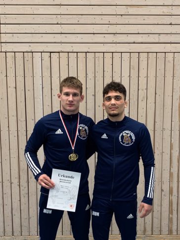 Hajduch Nándor és Tóth Patrik a Németországban rendezett versenyen.