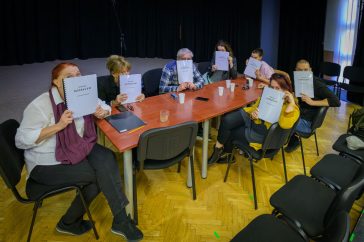 A Szerelem című darab olvasópróbáján 2024. március 20-án.