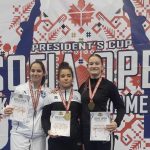 Bagosi Marianna (jobbról) bronzérmes a Sofia Openen