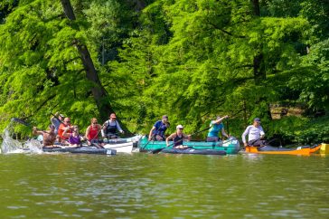 A 25 kilométeres táv rajtja az Országos Vízitúra Bajnokság 2024-es szarvasi nyitófordulójában május 4-én.