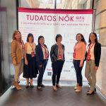 A képen balról jobbra: Fábri Ágnes HR vezető, Vozárné Szpisjak Edina Pénzügyi osztályvezető, Gulyás Emese Bérügyviteli osztályvezető, Nagy Ágnes Export osztályvezető, Ale-Urbán Ildikó Kontrolling osztályvezető, Bukovenszki Beáta Belkereskedelmi osztályvezető.