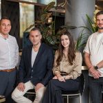 Szin Bence és Szinné Pusztai Szilvia, az Újváros Bisztró tulajdonosai, balról Gál Csaba étteremvezető, jobból Piltz Zoltán séf.