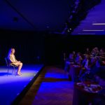 Gubik Ági a Nem, nem, köszönöm című monodrámában a Cervinus Teátrumban 2025. január 26-án.