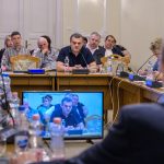 Bukovinszky Béla, a Szarvasi FC alelnöke a 2025. április 17-i testületi ülésen.