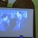 Korabeli felvételen Ruzicskay György festőművész.