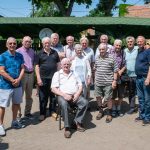 A csoportképen állnak balról: Takács Imre, Gulyás Mihály, Dudás János, Nemes Gyula, Opauszki Mihály, Chlebniczki János és neje, Kis Imre, Nyári Mihály, Veszter Géza, Schulc László, Doba Ferenc, ül Kugyela György.