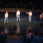 Csányi Sándor, Pál András és Bányai Kelemen Barna a Szarvasi Vízi Színházban 2025. június 28-án.