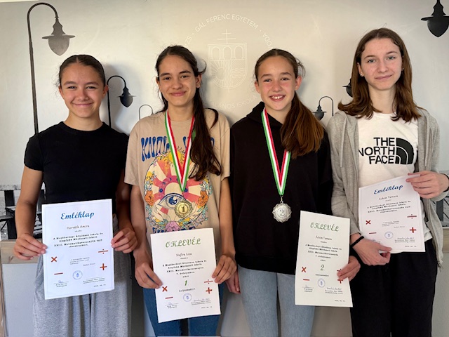 Horváth Amira, Stafira Liza, Áchim Tamara és Lestyan-Goda Sára.