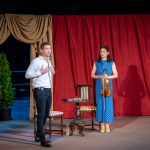 Boronyák Gergely és Szemerédi Bernadett a Cervinus Művészeti Fesztivál 2025 programjában szereplő József Attila életéről szóló esten.