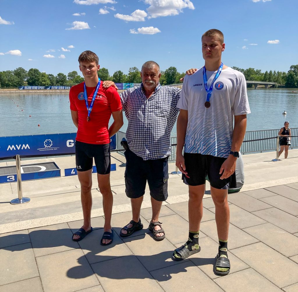 Velencei Boldizsár, Bátor György és Harsányi Botond a Maty-éri versenyen.