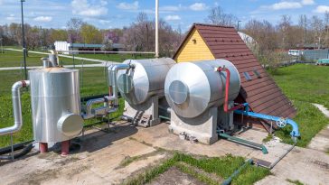 A KOMÉP kezelésében levő Erzsébet-ligeti hőközpont.