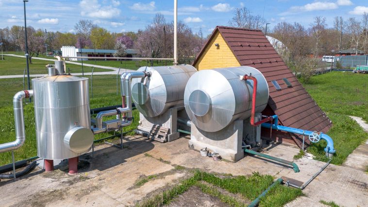 A KOMÉP kezelésében levő Erzsébet-ligeti hőközpont.