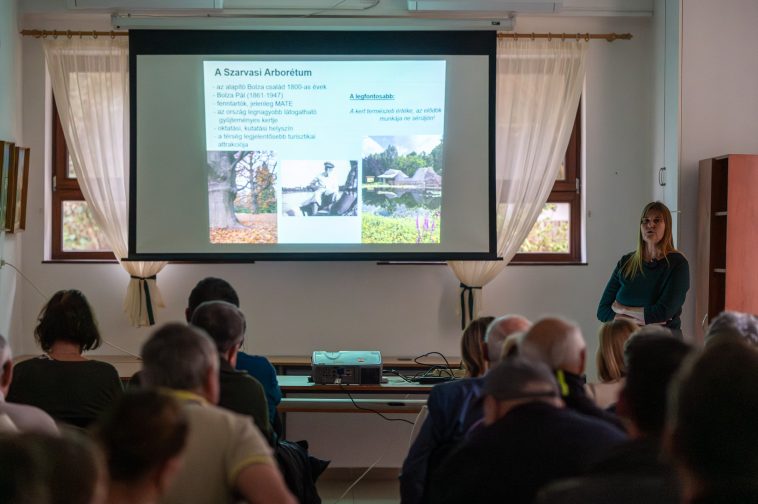 Dr. Hanyecz Katalin előadása a MATE Szabadegyetemének második eseményén.