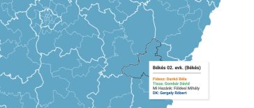 Az illusztráció a Telex választási térképének részlete.
